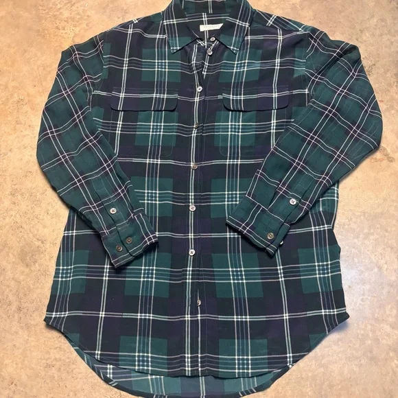 Equipment Femme Silk Plaid Blouse size XS - Picture 1 of 5